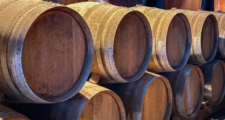 barrels of wine